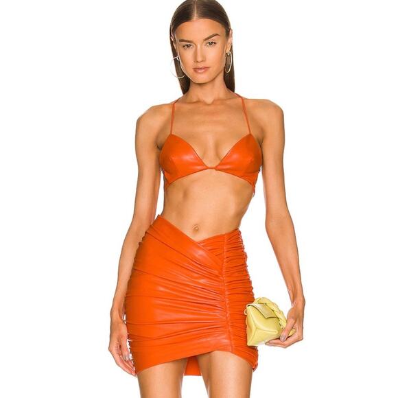 Michael Costello Dresses & Skirts - Michael Costello x REVOLVE Torin Mini Skirt in Orange NWOT Size XXS